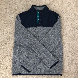 Navy & Grey Pull-Over Sweater